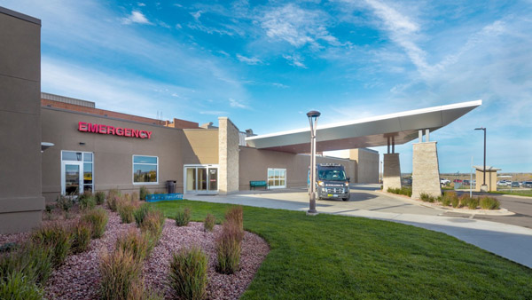 Photo that shows the outside of the Emergency Department at Southwest Memorial Hospital